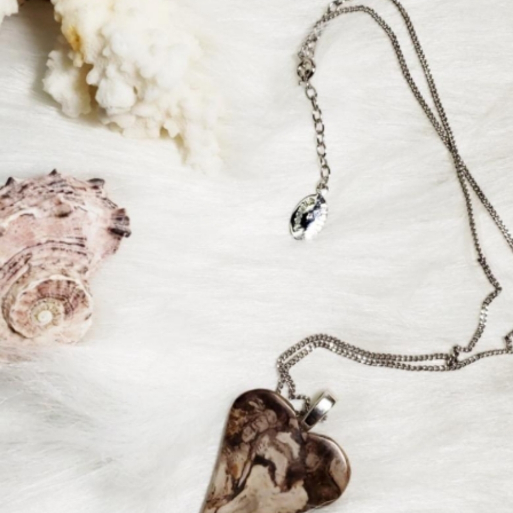 Butler & Wilson heart shaped necklace and pendant